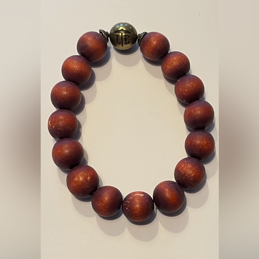Lenny and Eva wooden bead bracelet